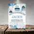 Personalized Blue Trees Birthday Invitation